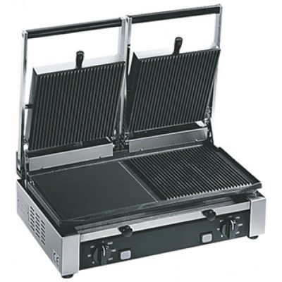 Double cast iron contact grill PGDLR